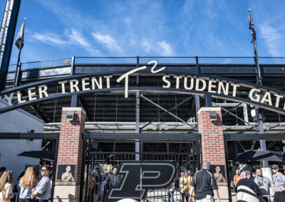 Tyler Trent Student Gate at Purdue University