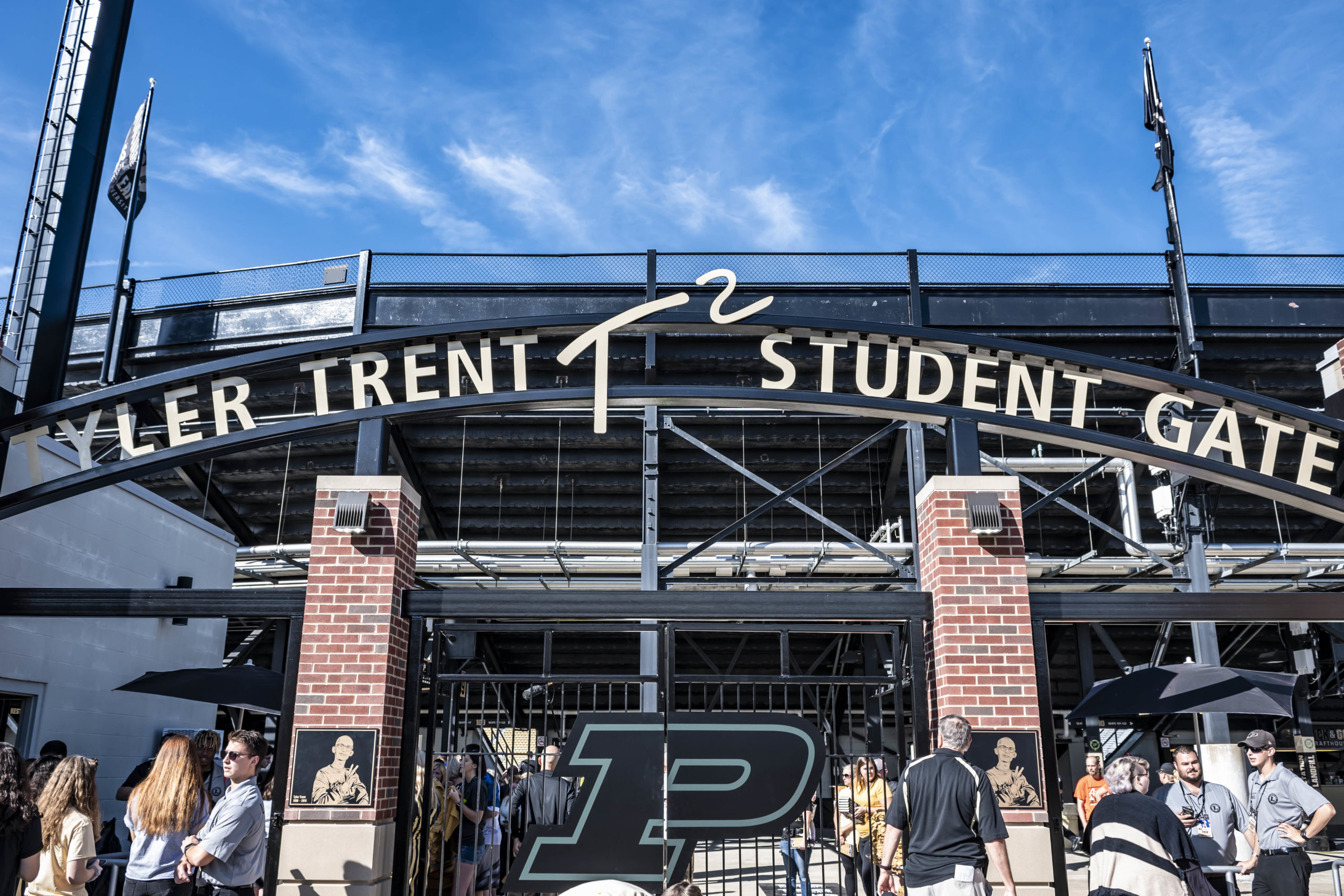 Tyler Trent Student Gate at Purdue University